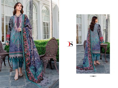 Firdous Queens Court 4 Pakistani Dress Material Catalog